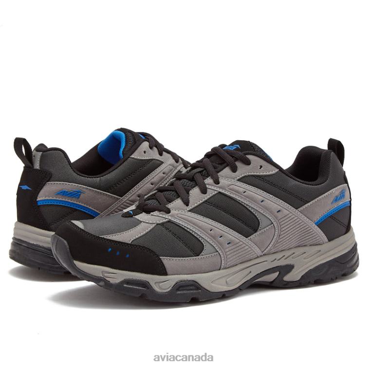 Avi-Verge Men Avia Grey/Black/Blue 0LZJN61 Cross Training