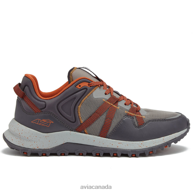 Avi-Upstate Men Avia Medium Grey/Dark Grey/Orange 0LZJN71 Hiking