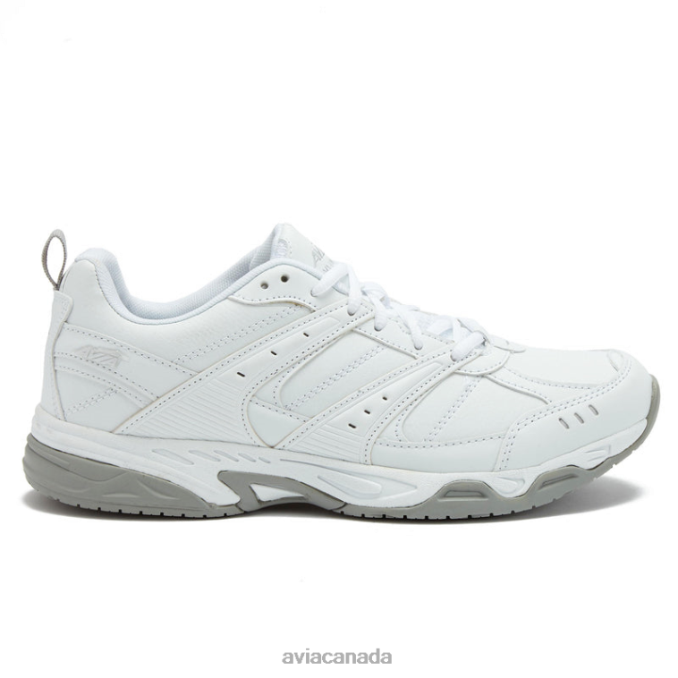 Avi-Union II Men Avia White/Chrome Grey 0LZJN51 Slip Resistant